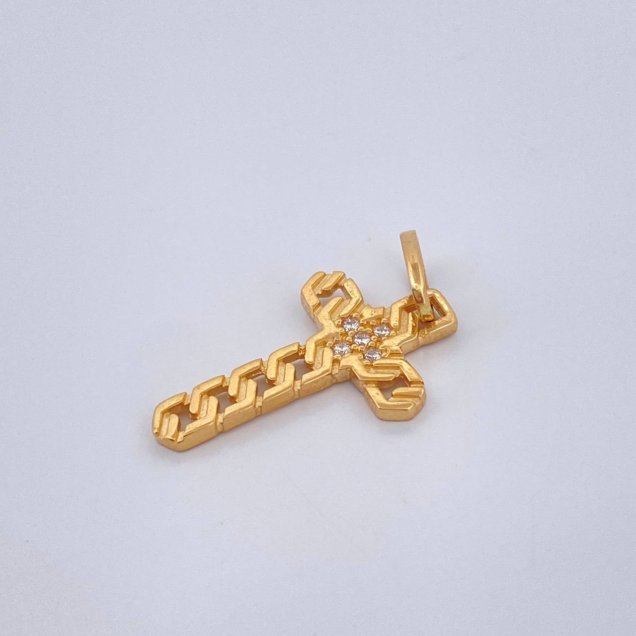Dije Cruz Tribal 1.5gr / 2.7cm / Oro Amarillo 18K %
