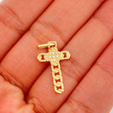 Dije Cruz Tribal 1.5gr / 2.7cm / Oro Amarillo 18K %