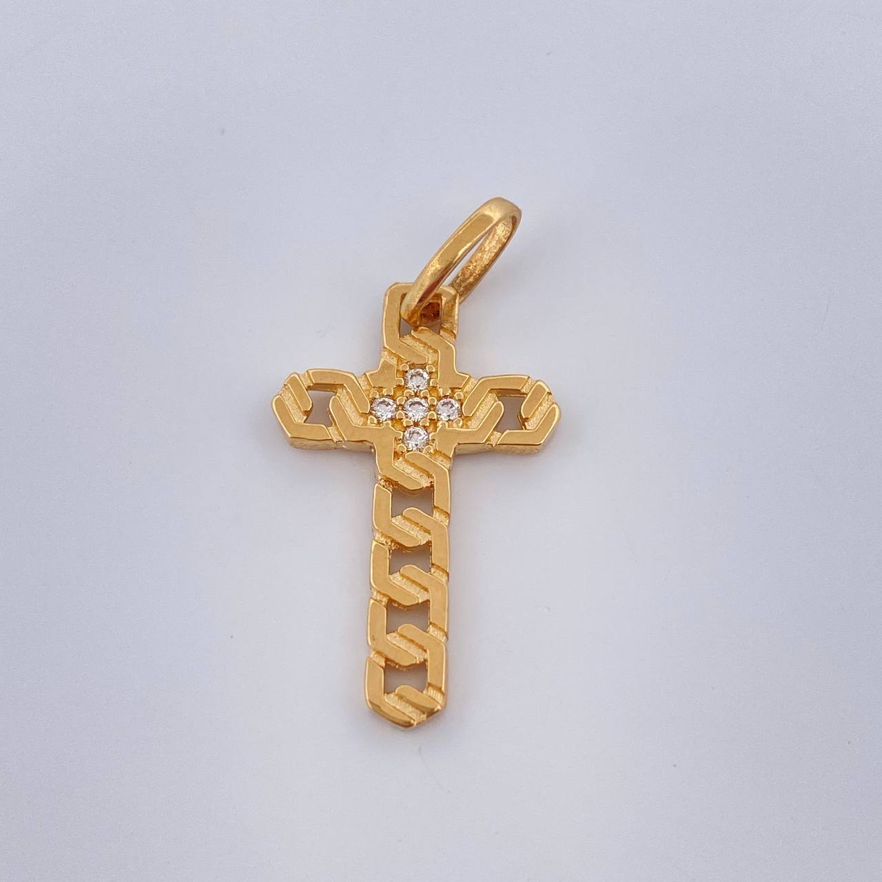 Dije Cruz Tribal 1.5gr / 2.7cm / Oro Amarillo 18K %