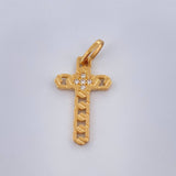 Dije Cruz Tribal 1.5gr / 2.7cm / Oro Amarillo 18K %