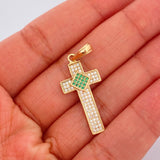 Dije Cruz Diamante 2.75gr / 3.6cm / Oro Amarillo 18K %