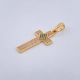 Dije Cruz Diamante 2.75gr / 3.6cm / Oro Amarillo 18K %