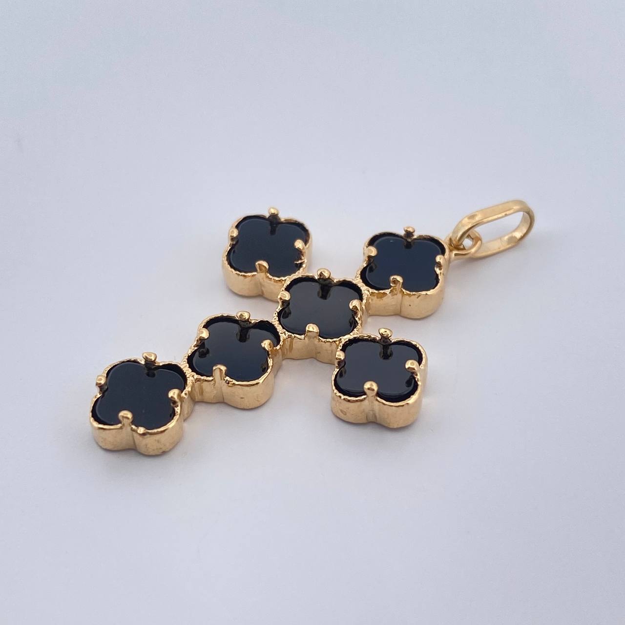 Dije Cruz Trebol 2.5gr / 3.5cm / Oro Amarillo Nac.Esp. 18K %