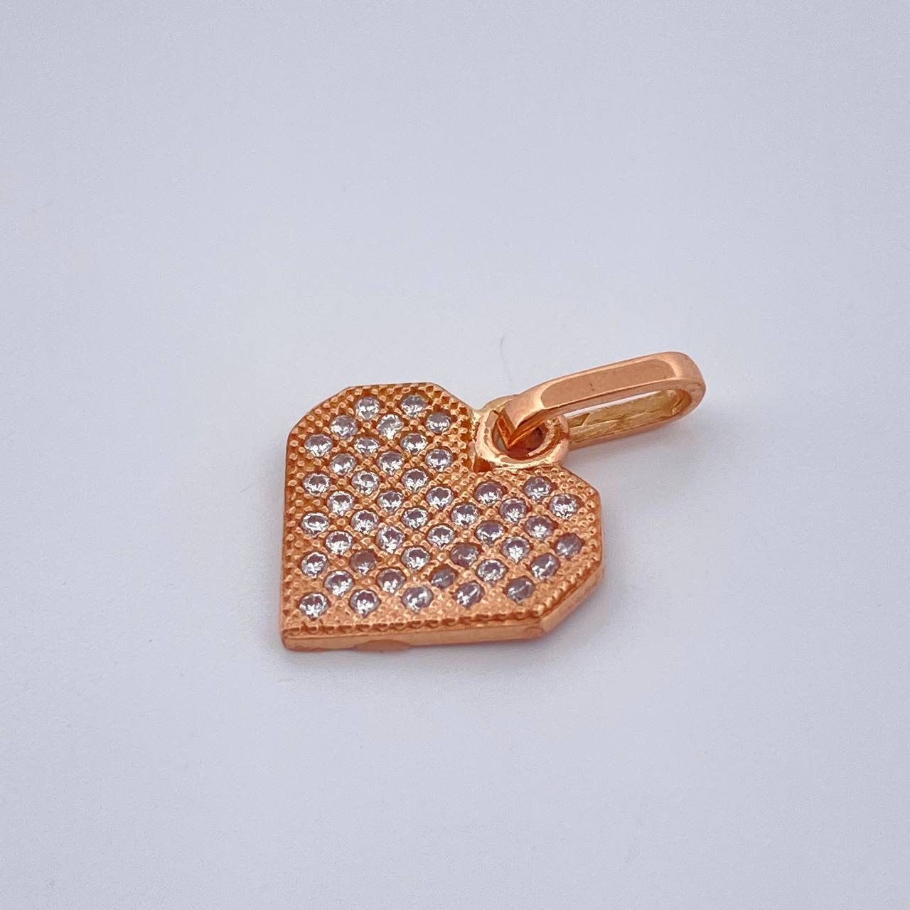 Dije Corazon 1.15gr / 1.8cm / Oro Rosa 18K %
