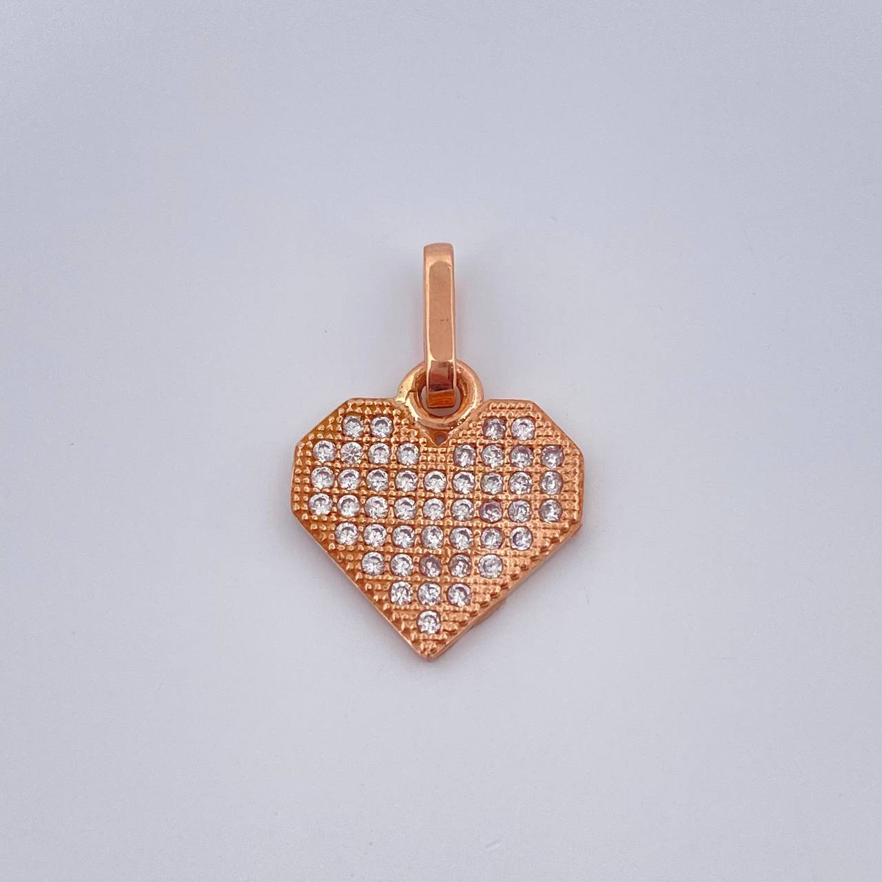 Dije Corazon 1.3gr / 1.8cm / Oro Rosa 18K %