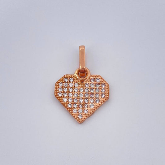 Dije Corazon 1.3gr / 1.8cm / Oro Rosa 18K %