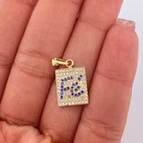 Dije Placa Fe 2gr / 2.2cm / Oro Amarillo 18K %