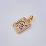 Dije Placa Fe 2gr / 2.2cm / Oro Amarillo 18K %