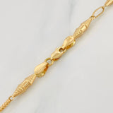 Cadena Rustica Dubai 9.35g / 60cm / 3.34mm Oro Amarillo 18K
