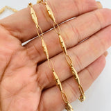 Cadena Rustica Dubai 9.35g / 60cm / 3.34mm Oro Amarillo 18K