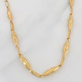 Cadena Rustica Dubai 9.35g / 60cm / 3.34mm Oro Amarillo 18K