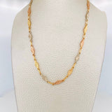 Cadena Rustica Rombo 10.1g / 60cm / 4.29mm Tres Oros 18K