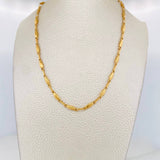 Cadena Rustica Eslabon 9.15g / 60cm / 3.14mm Oro Amarillo 18K