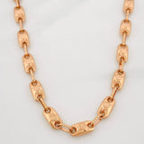 Cadena Rustica Corona 13.3g / 60cm / 4.46mm Oro Rosa 18K