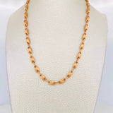 Cadena Rustica Corona 13.3g / 60cm / 4.46mm Oro Rosa 18K