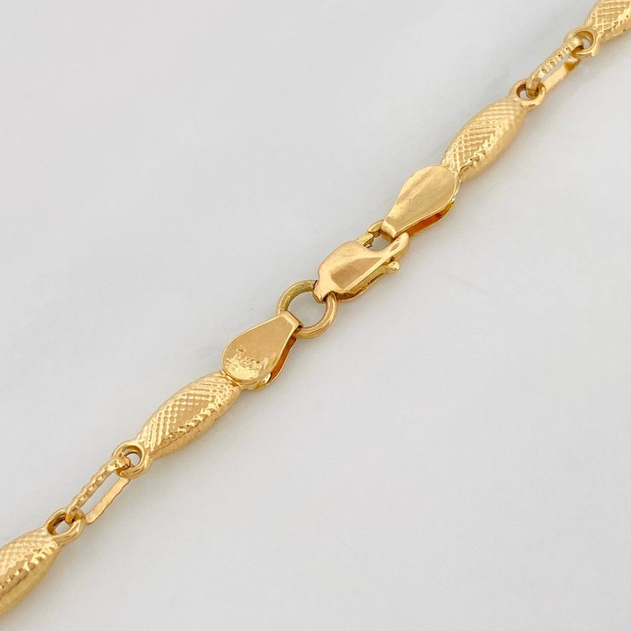 Cadena Rustica Eslabon 10.5g / 65cm / 3.22mm Oro Amarillo 18K