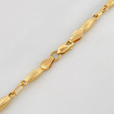 Cadena Rustica Eslabon 10.5g / 65cm / 3.22mm Oro Amarillo 18K
