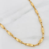 Cadena Rustica Eslabon 10.5g / 65cm / 3.22mm Oro Amarillo 18K
