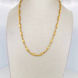 Cadena Rustica Eslabon 10.5g / 65cm / 3.22mm Oro Amarillo 18K
