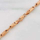 Cadena Rustica Tribal 14g / 60cm / 3.59mm Oro Rosa 18K