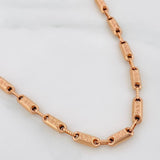 Cadena Rustica Tribal 14g / 60cm / 3.59mm Oro Rosa 18K