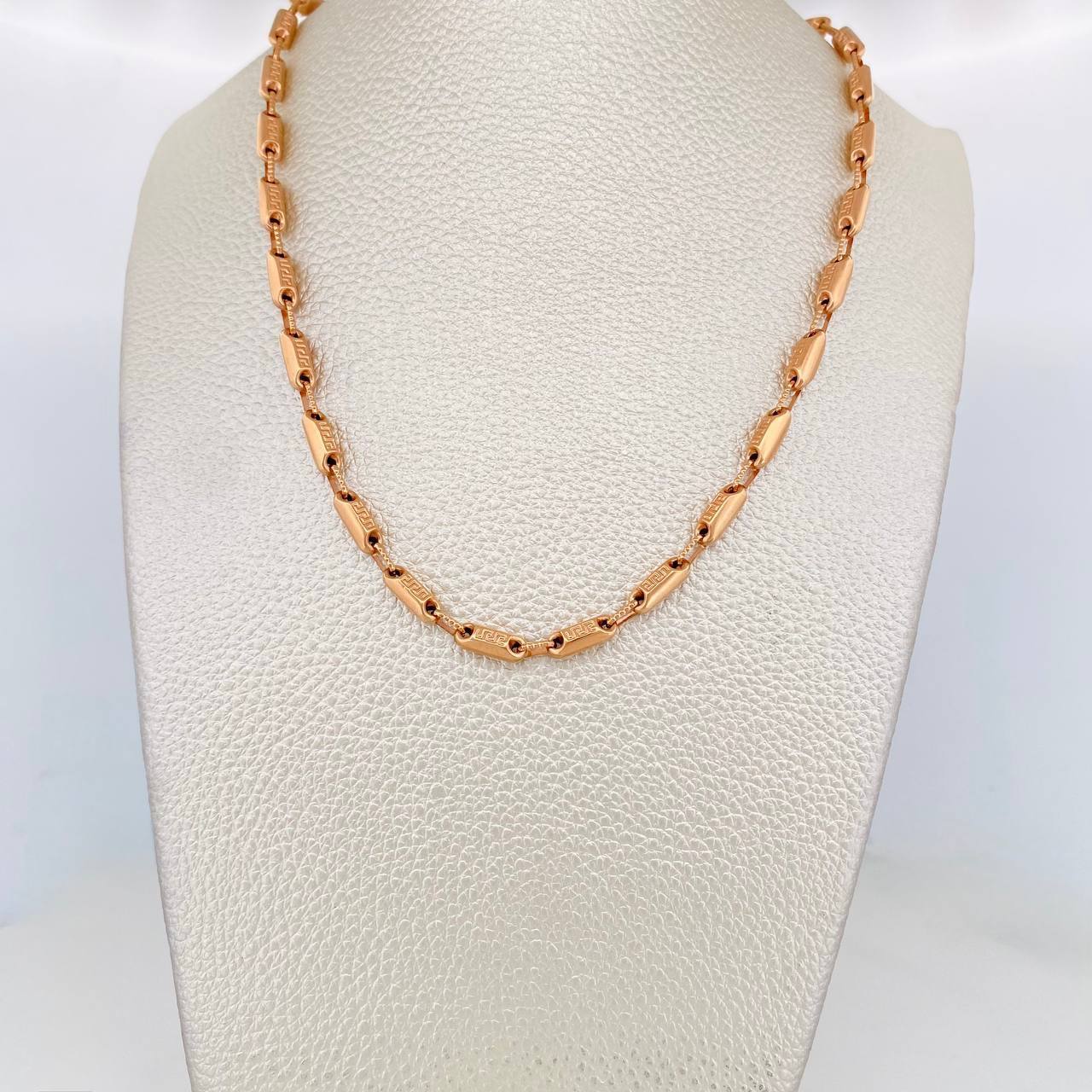 Cadena Rustica Tribal 14g / 60cm / 3.59mm Oro Rosa 18K