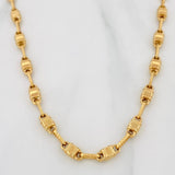 Cadena Rustica Barril 10.55g / 60cm / 3.69mm Oro Amarillo 18K