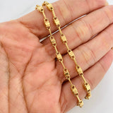 Cadena Rustica Barril 10.55g / 60cm / 3.69mm Oro Amarillo 18K