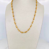 Cadena Rustica Barril 10.55g / 60cm / 3.69mm Oro Amarillo 18K