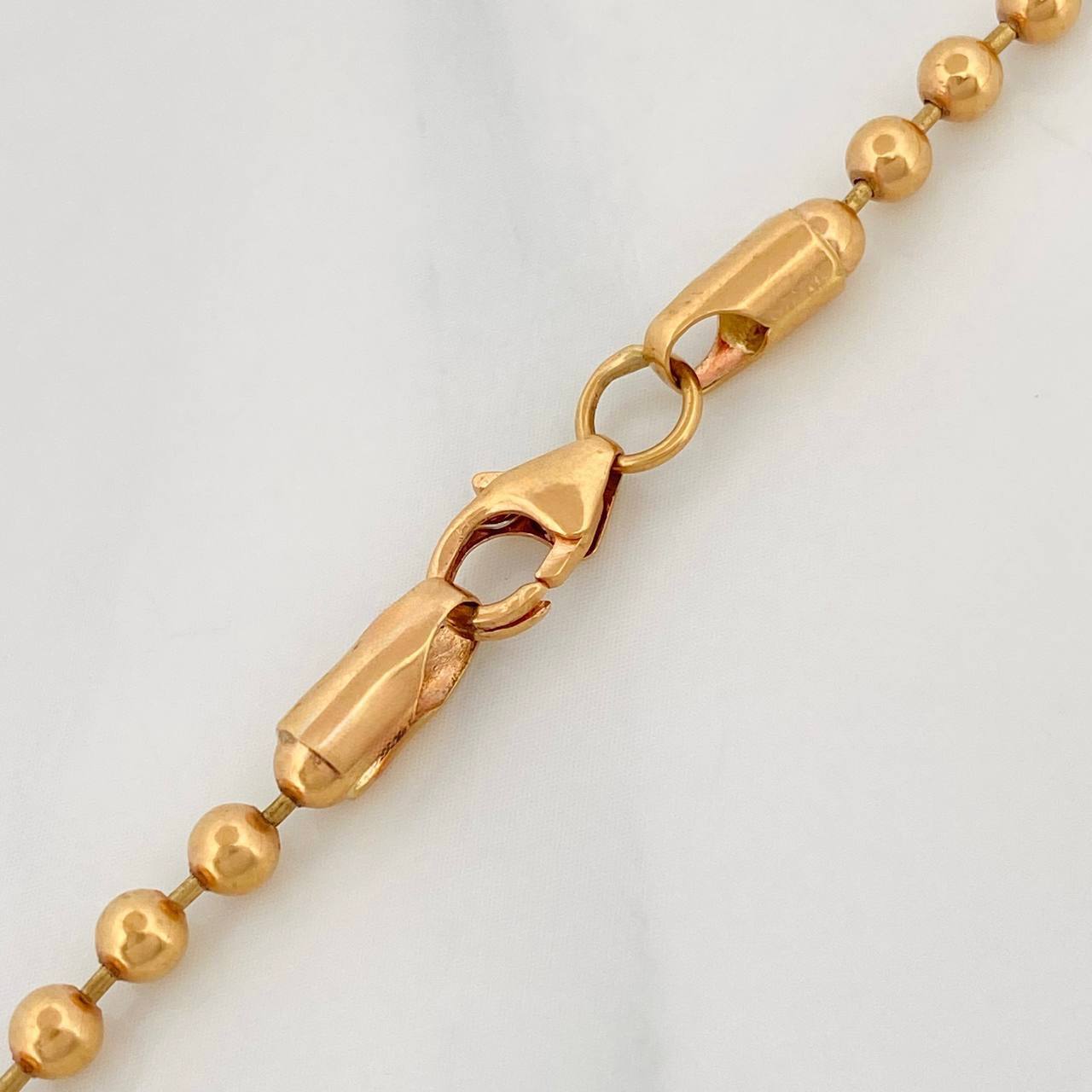 Cadena Militar 19.6g / 60cm / 3mm Oro Rosa 18K