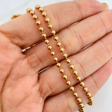Cadena Militar 19.6g / 60cm / 3mm Oro Rosa 18K