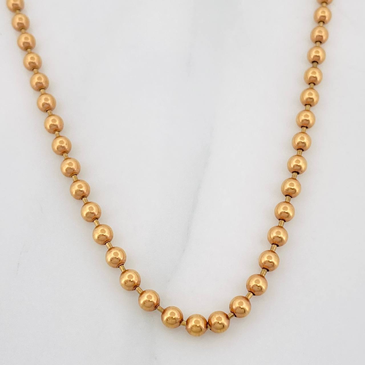 Cadena Militar 19.6g / 60cm / 3mm Oro Rosa 18K