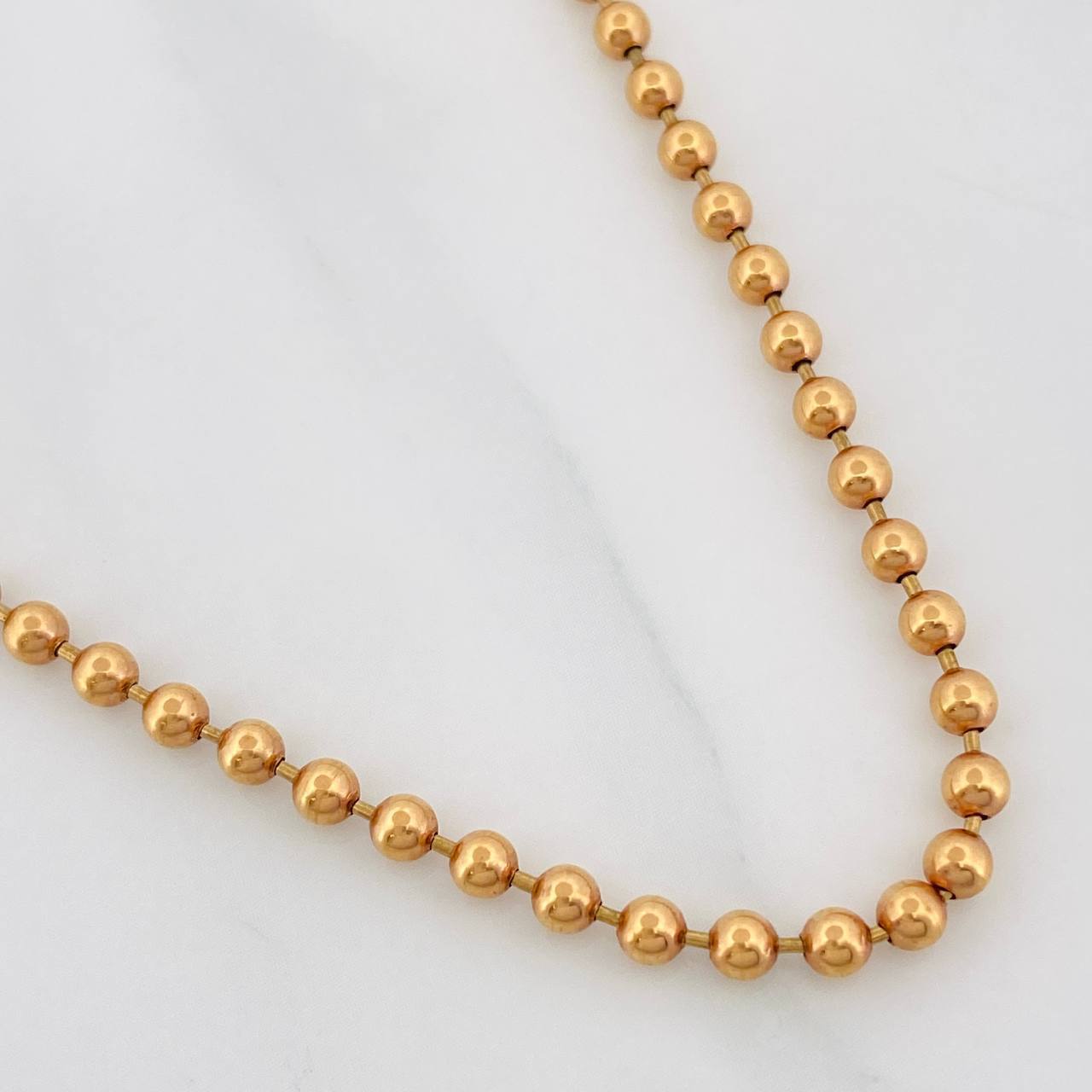Cadena Militar 19.6g / 60cm / 3mm Oro Rosa 18K