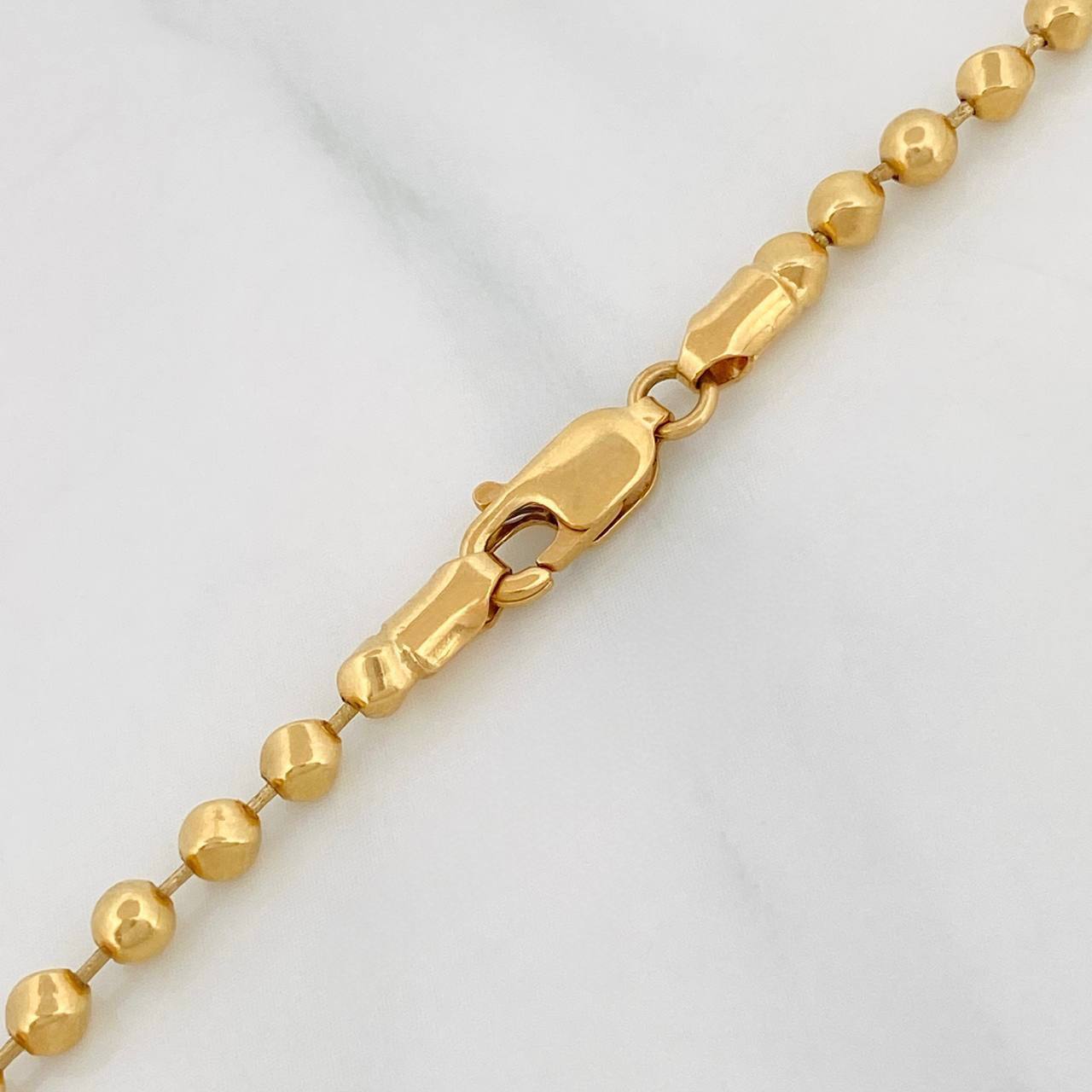 Cadena Militar 15.95g / 65cm / 3mm Oro Amarillo 18K