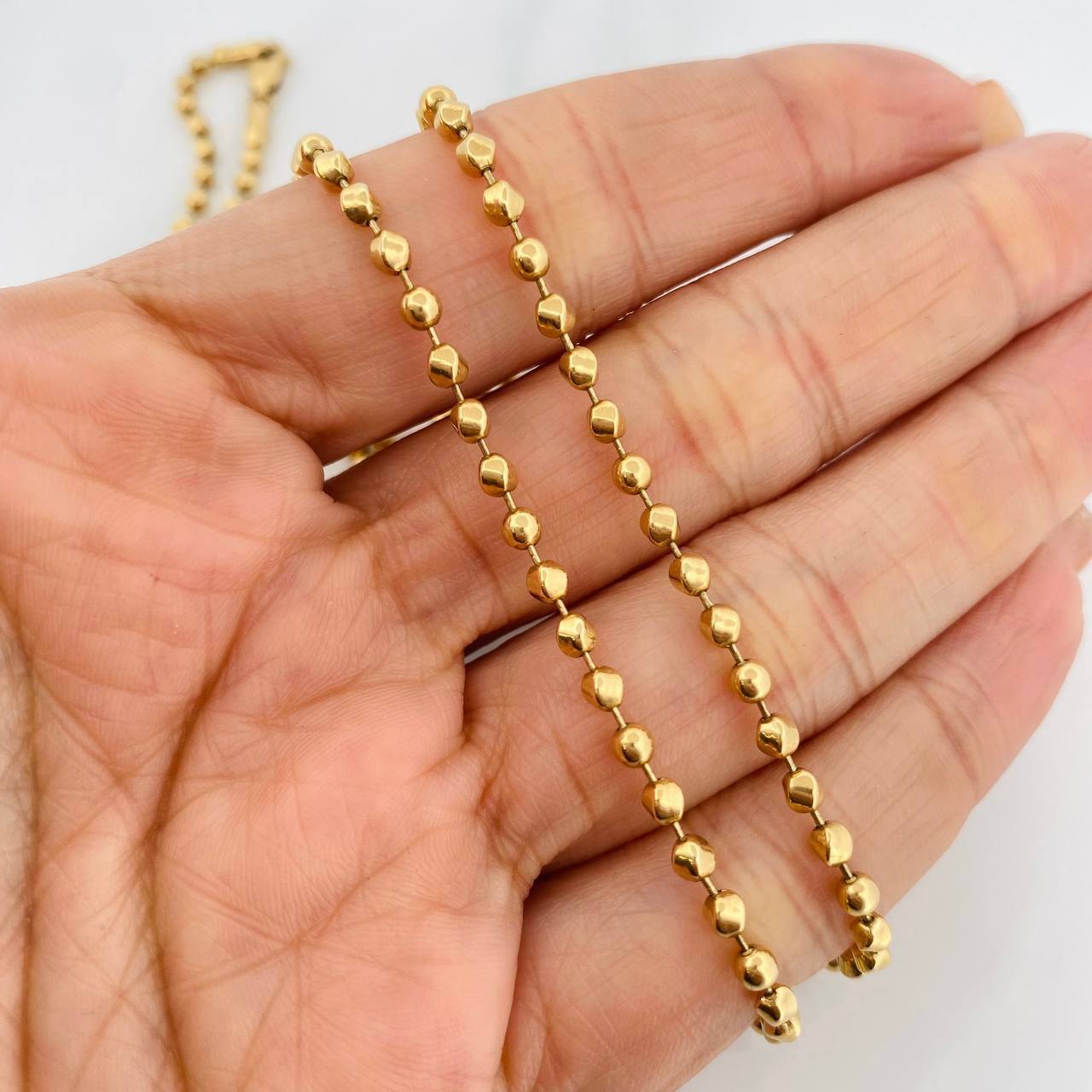 Cadena Militar 15.95g / 65cm / 3mm Oro Amarillo 18K
