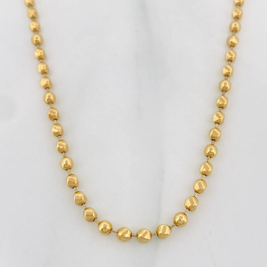 Cadena Militar 15.95g / 65cm / 3mm Oro Amarillo 18K