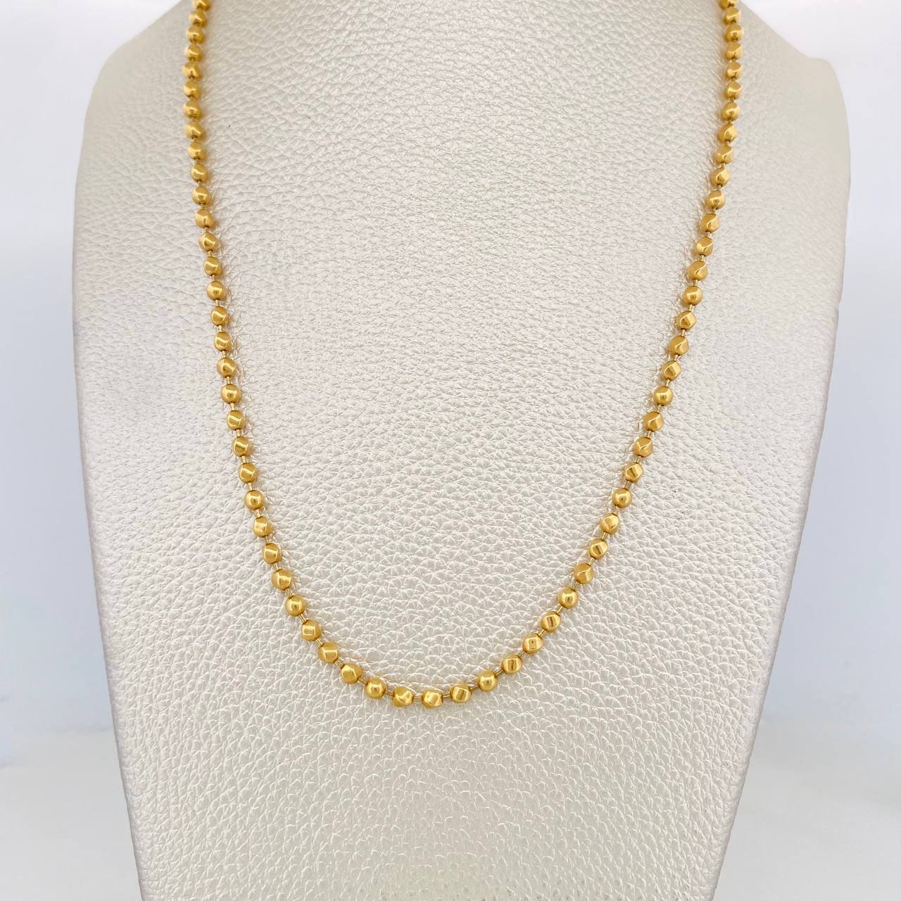 Cadena Militar 15.95g / 65cm / 3mm Oro Amarillo 18K