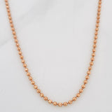 Cadena Militar 7.1g / 55cm / 2mm Oro Rosa 18K