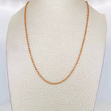 Cadena Militar 7.1g / 55cm / 2mm Oro Rosa 18K