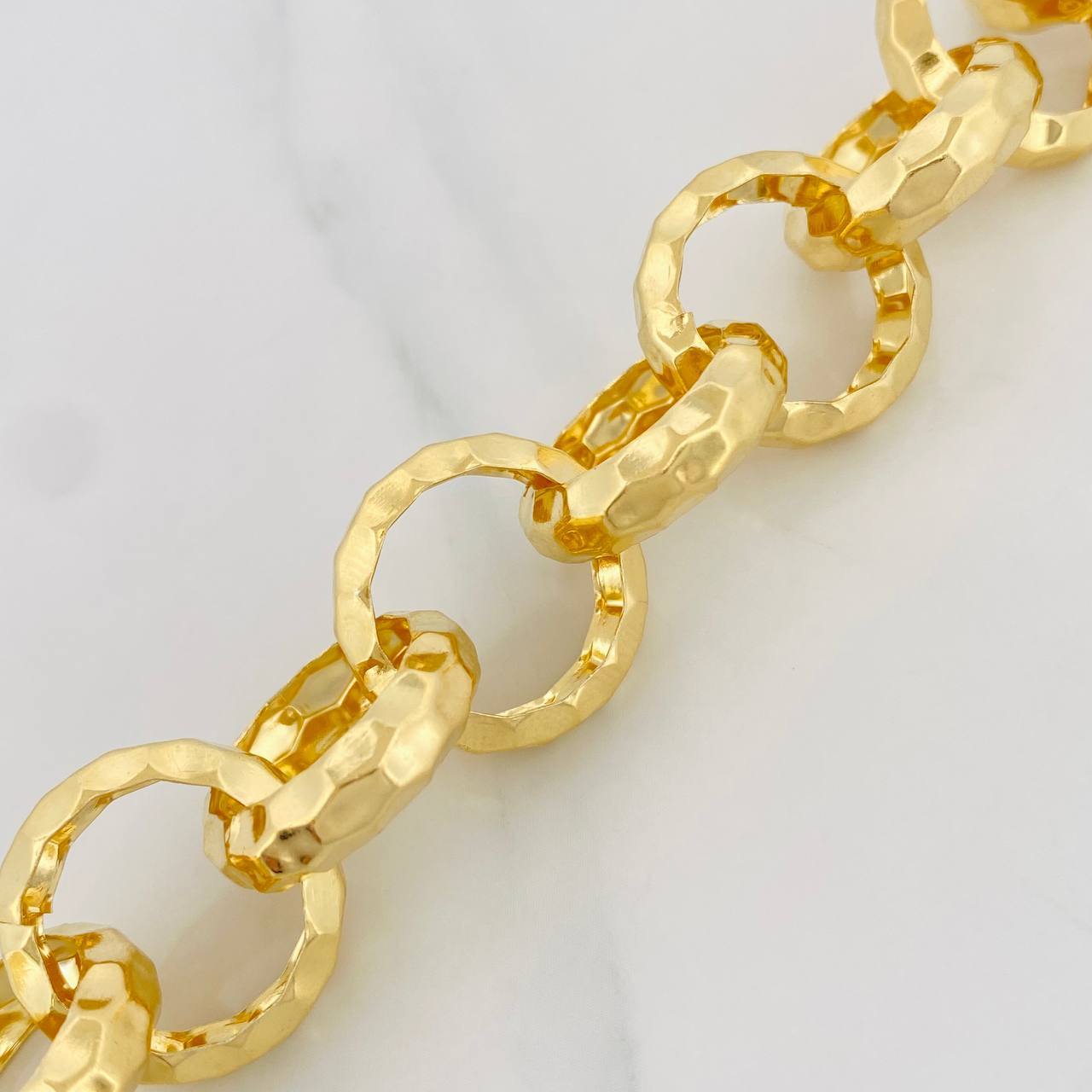 Pulso Aros 21.85g / 24cm / 5.85mm Plata Vermeil 925