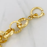 Pulso Aros 21.85g / 24cm / 5.85mm Plata Vermeil 925