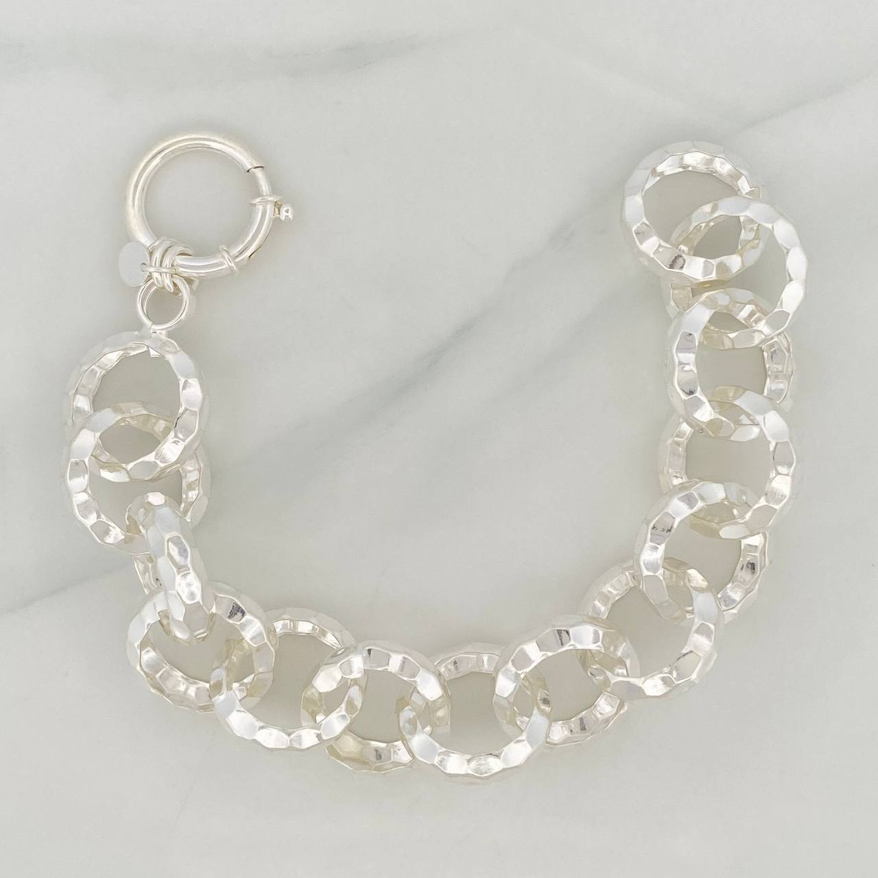 Pulso Aros 21.05g / 23.5cm / 5.5mm Plata 925