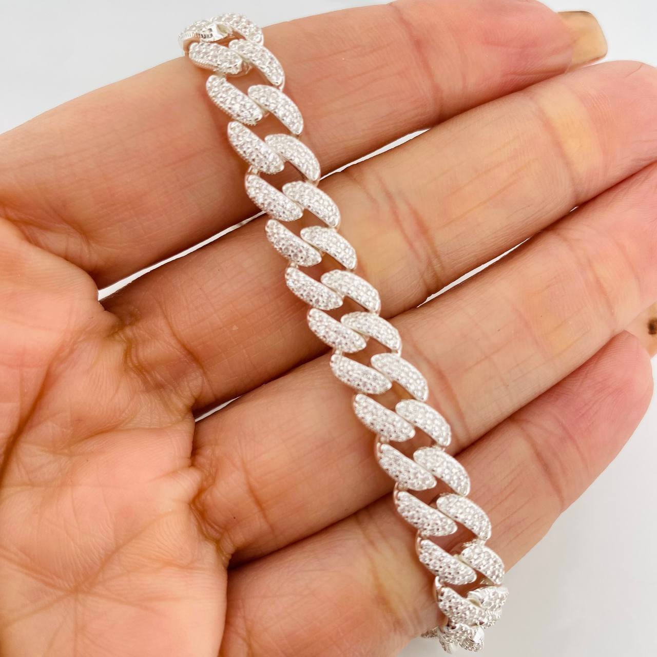Pulso Cubano 16.65g / 18cm / 8.15mm Plata 925