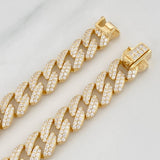 Pulso Cubano 19.25g / 21cm / 8.2mm Plata Vermeil 925