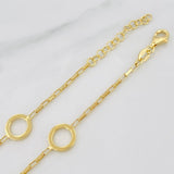 Pulso Aros 3g / 20cm / 1.7mm Plata Vermeil 925