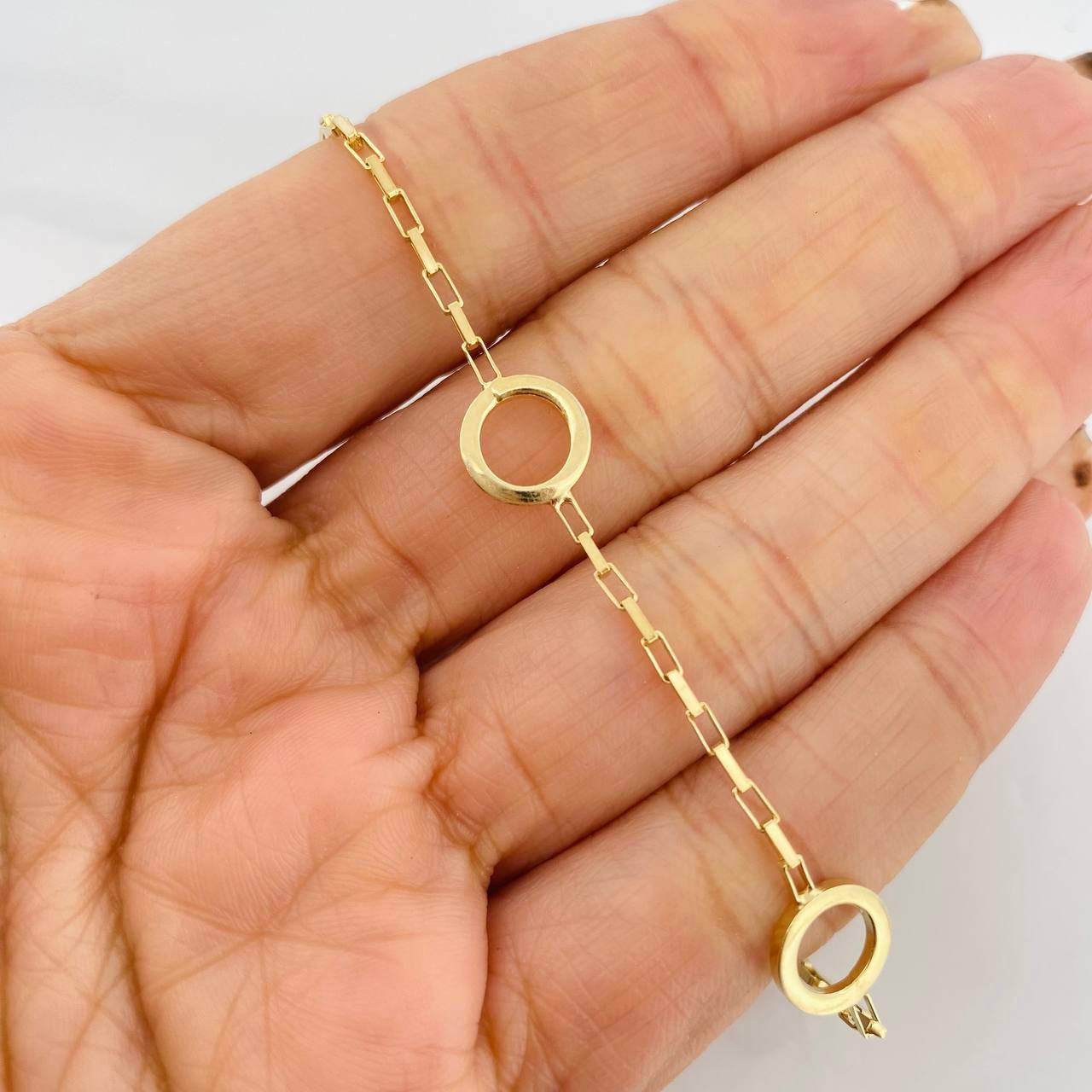 Pulso Aros 3g / 20cm / 1.7mm Plata Vermeil 925