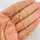 Pulso Aros 3g / 20cm / 1.7mm Plata Vermeil 925