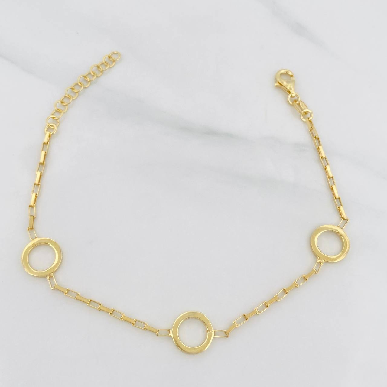 Pulso Aros 3g / 20cm / 1.7mm Plata Vermeil 925