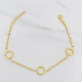 Pulso Aros 3g / 20cm / 1.7mm Plata Vermeil 925