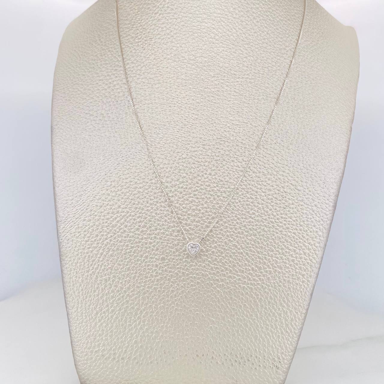 Cadena Veneciana Corazon 1.85g / 45cm / 0.75mm Plata 925